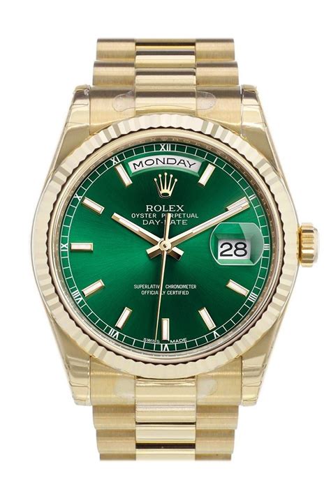 rolex presidential green dial